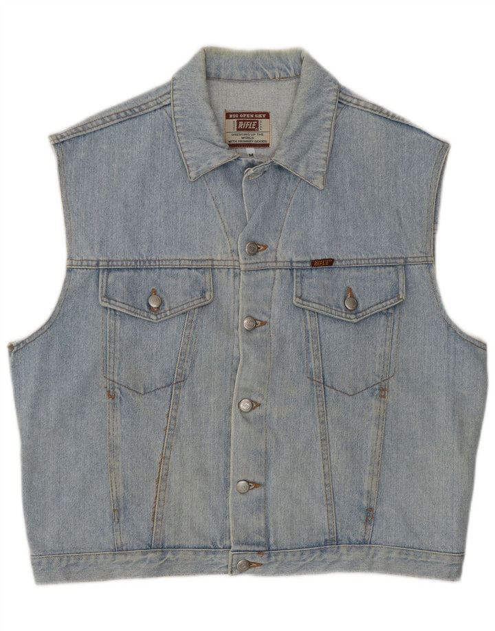 Rifle Gilet en jean pour homme UK 38 Bleu moyen Coton