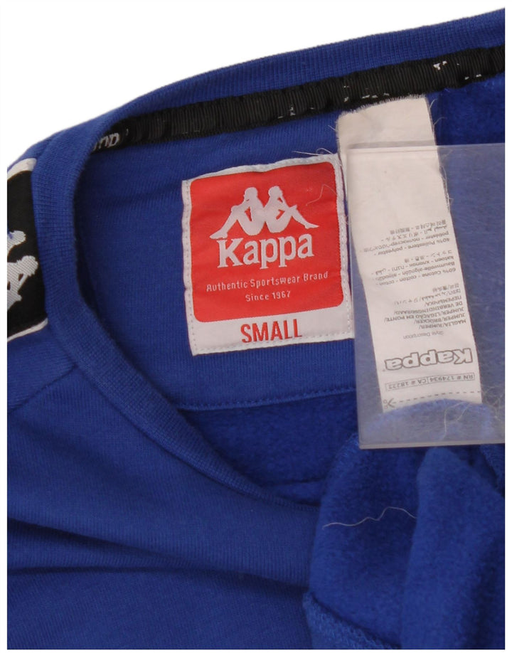 KAPPA Sweat-shirt graphique pour homme en coton color block Bleu Taille S