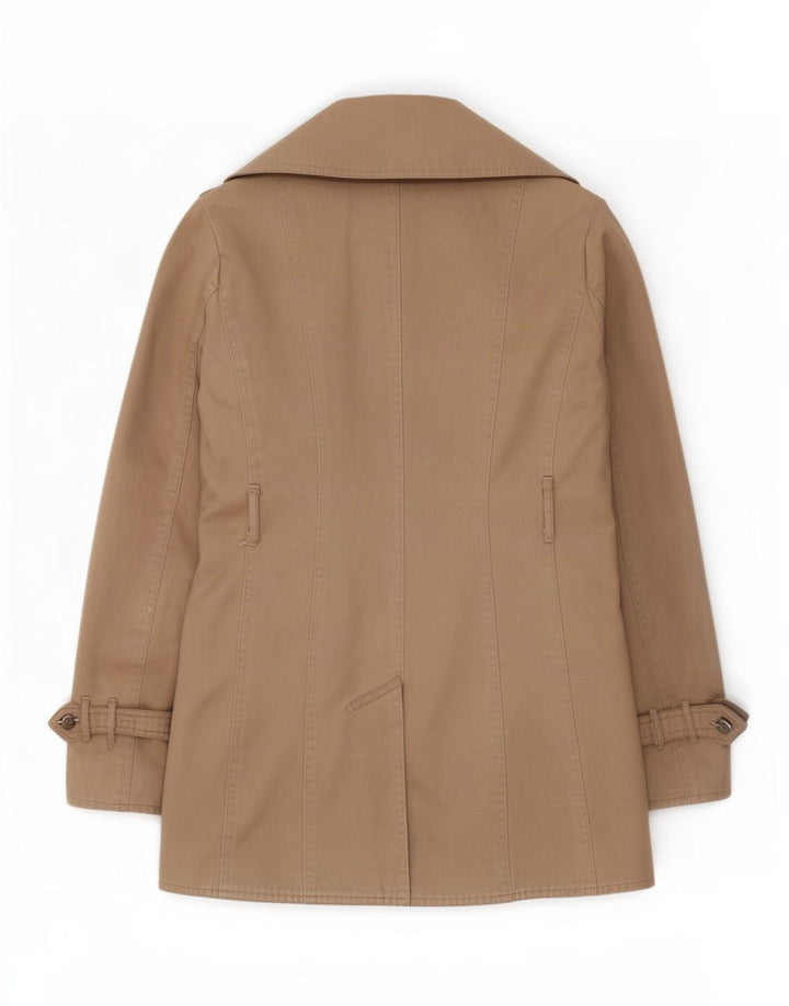 Massimo Dutti Trench-Coat Femme UK 14 Coton Beige Moyen