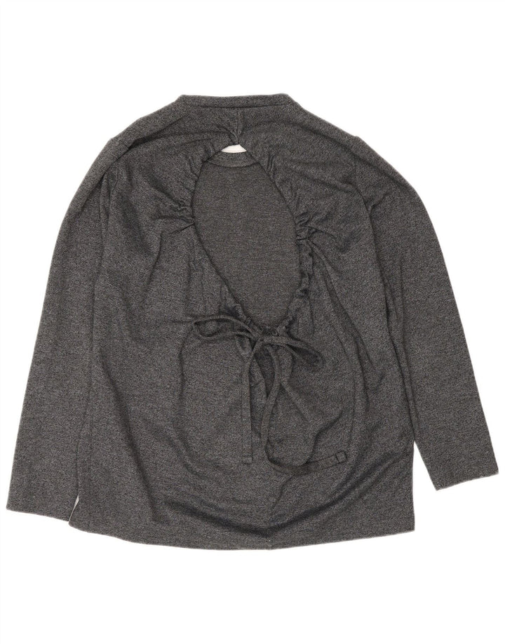 Zara Chemisier surdimensionné à manches longues pour femme UK 10 Petit Gris