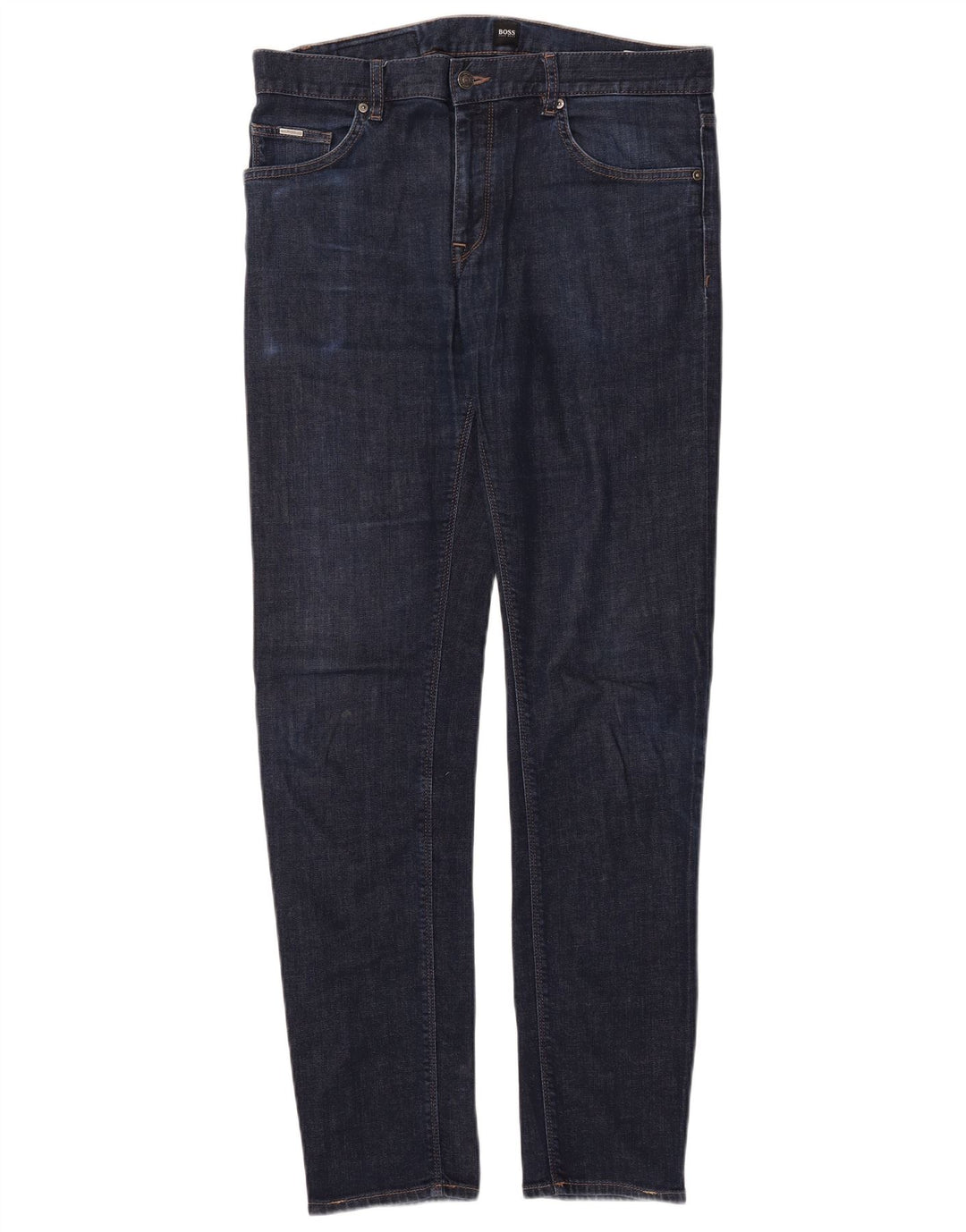 HUGO BOSS Jean Slim W34 L34 Bleu Marine Coton Homme