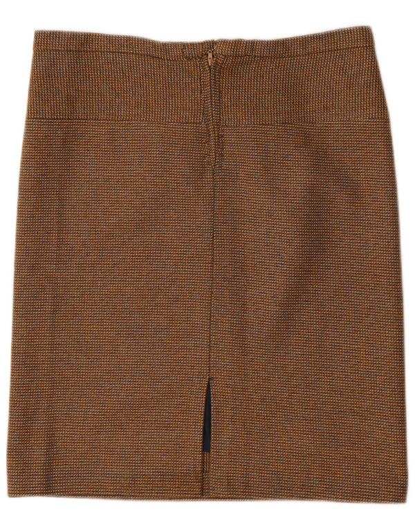 jupe droite femme vintage W34 Grand Marron