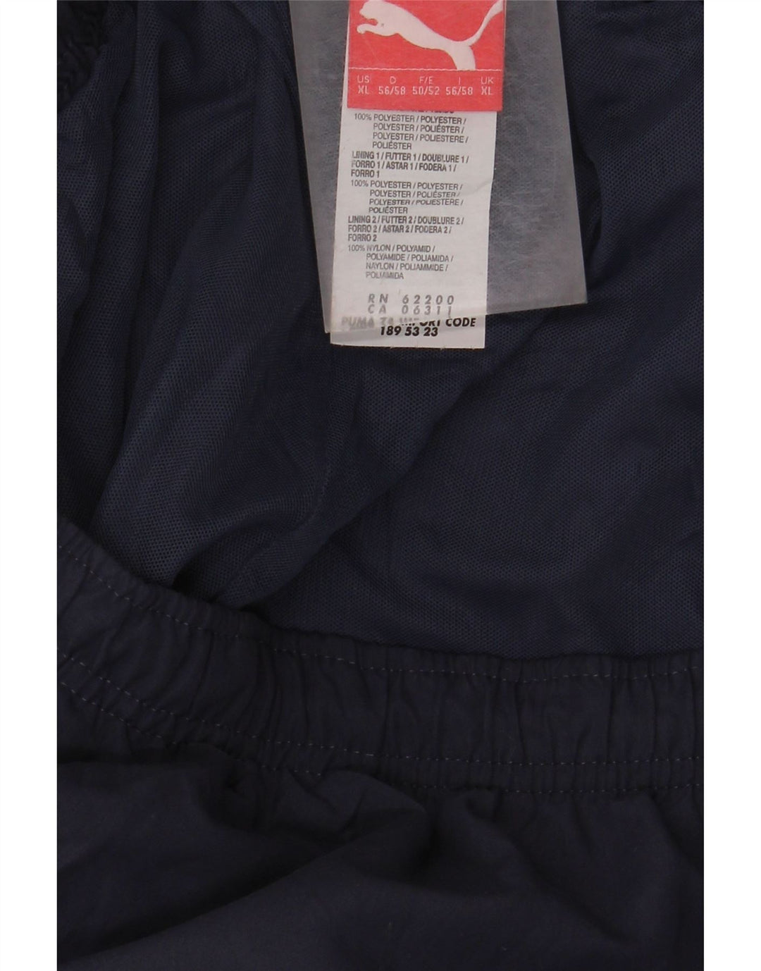 PUMA Pantalon de survêtement pour homme XL Bleu marine Colorblock Polyester