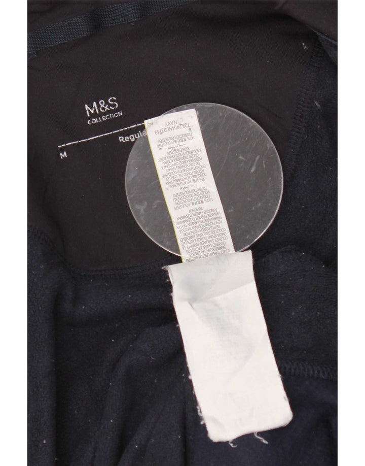 Marks & Spencer Veste polaire coupe régulière pour homme UK 38 Bleu marine moyen