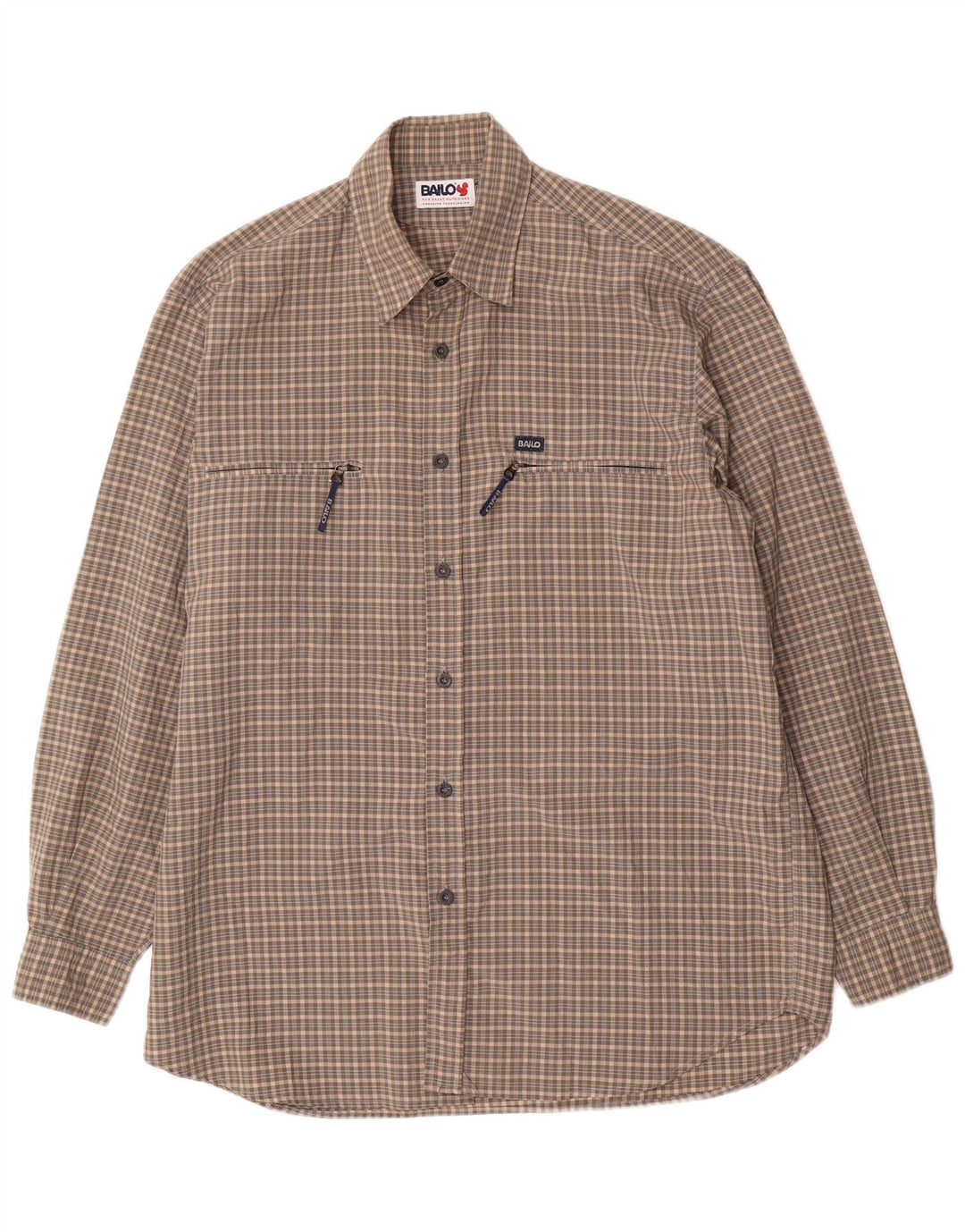 Bailo Chemise Homme Taille 41 Grand Gris Carreaux Polyamide