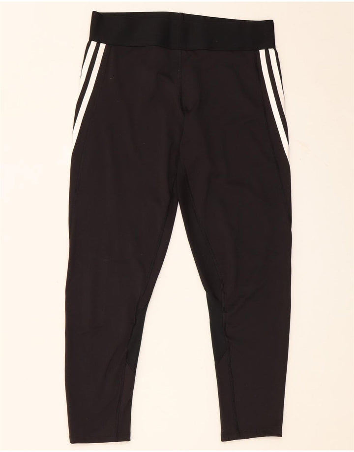 Adidas Femmes Aeroready Leggings UK 12/14 Moyen Noir Polyester