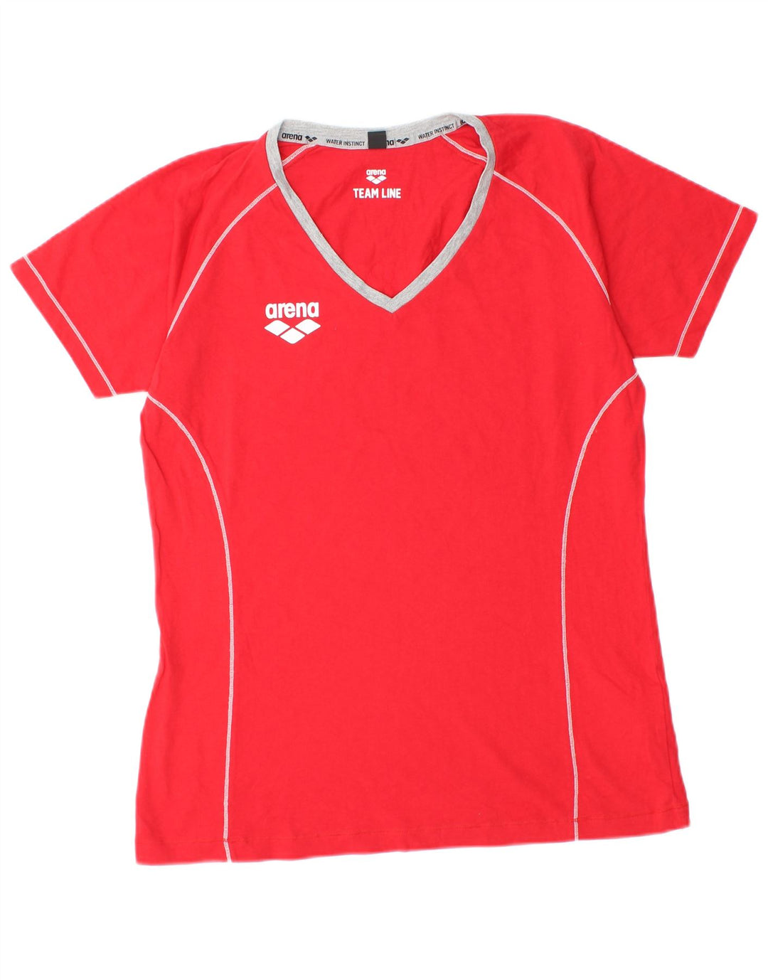 ARENA T-Shirt Graphique Femme UK 14 Coton Rouge Moyen