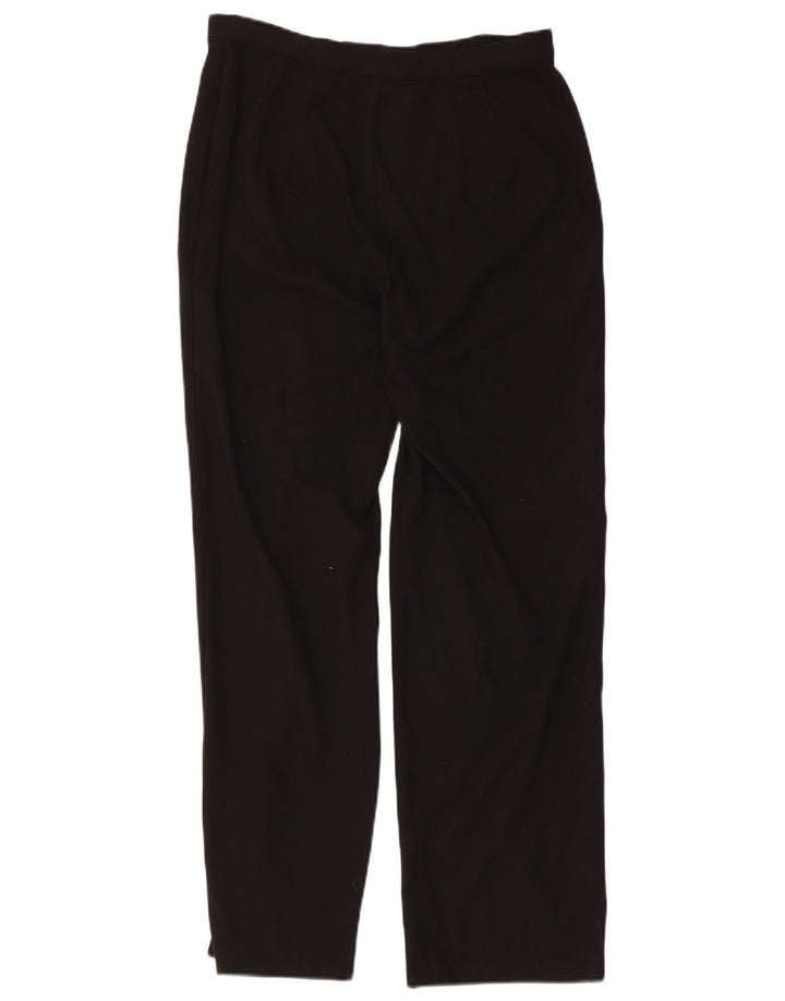 Marks & Spencer Pantalon de costume droit pour femme UK 14 Medium W30 L29 Noir