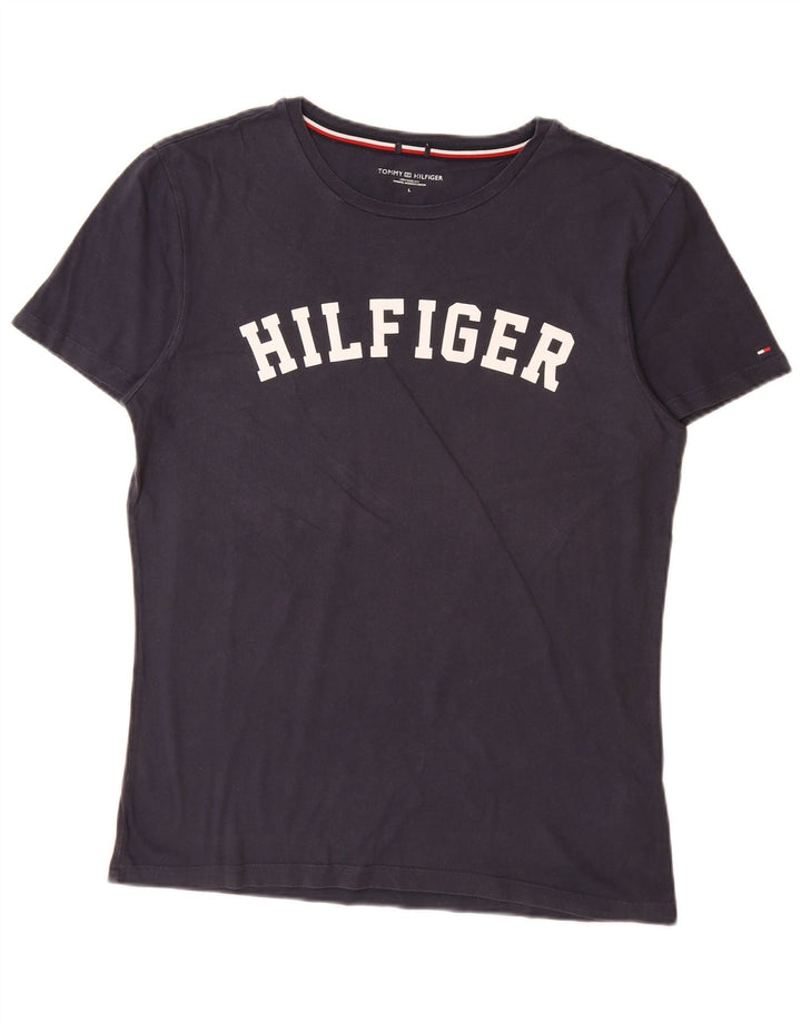 TOMMY HILFIGER T-Shirt Graphique Homme Grand Bleu Marine Coton