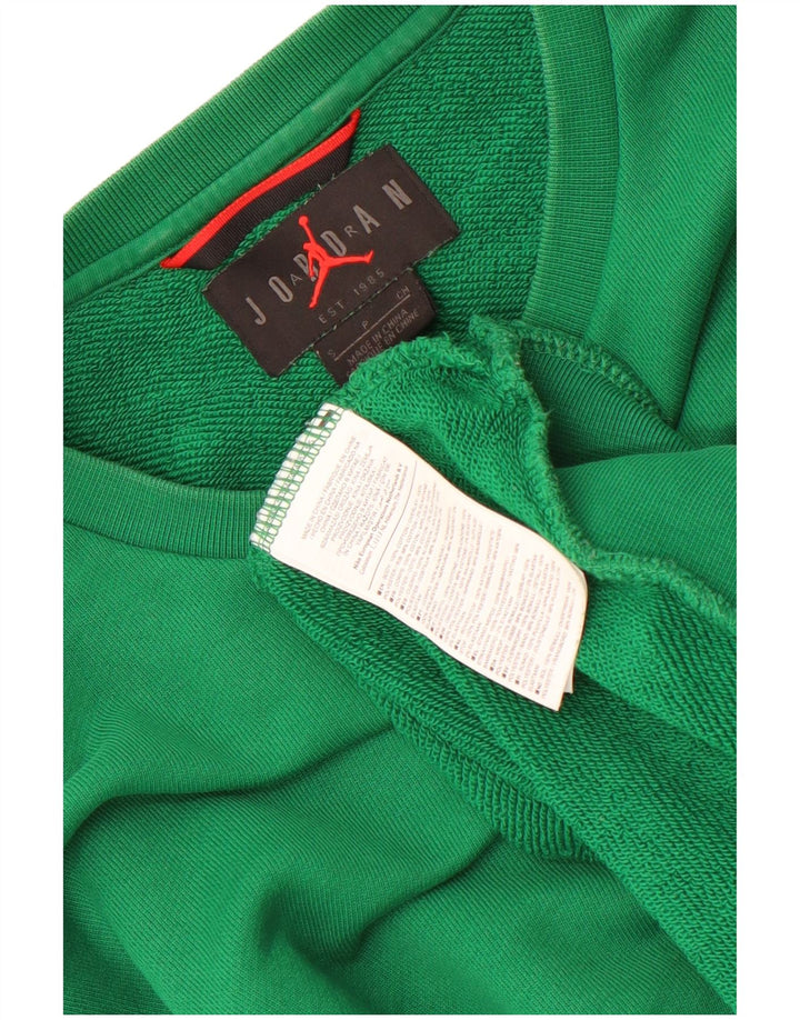 Jordan Sweat-shirt pour homme Petit Vert Colorblock Coton