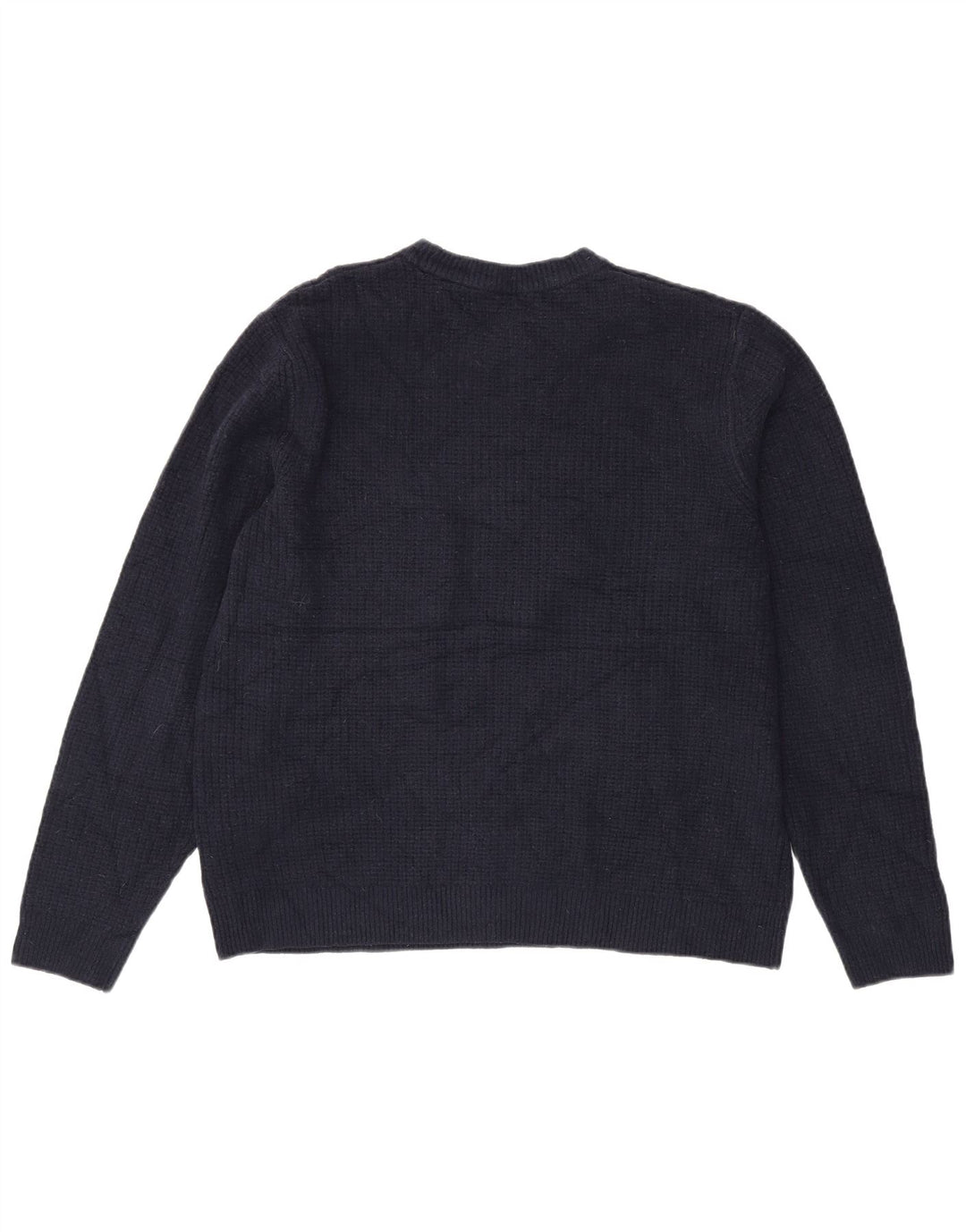 Marks & Spencer Pull col rond pour homme en acrylique bleu marine Taille L