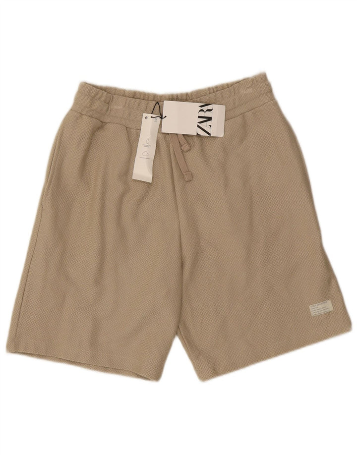 Zara Short Chino Homme Moyen W31 Beige Coton