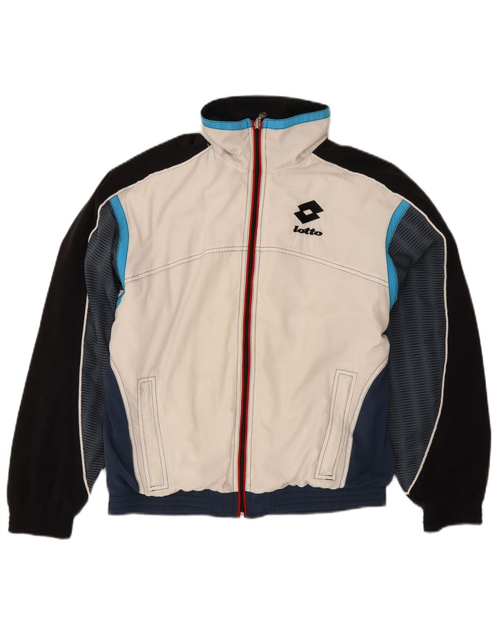 Lotto Veste de survêtement pour homme Petit Blanc Colorblock Polyester