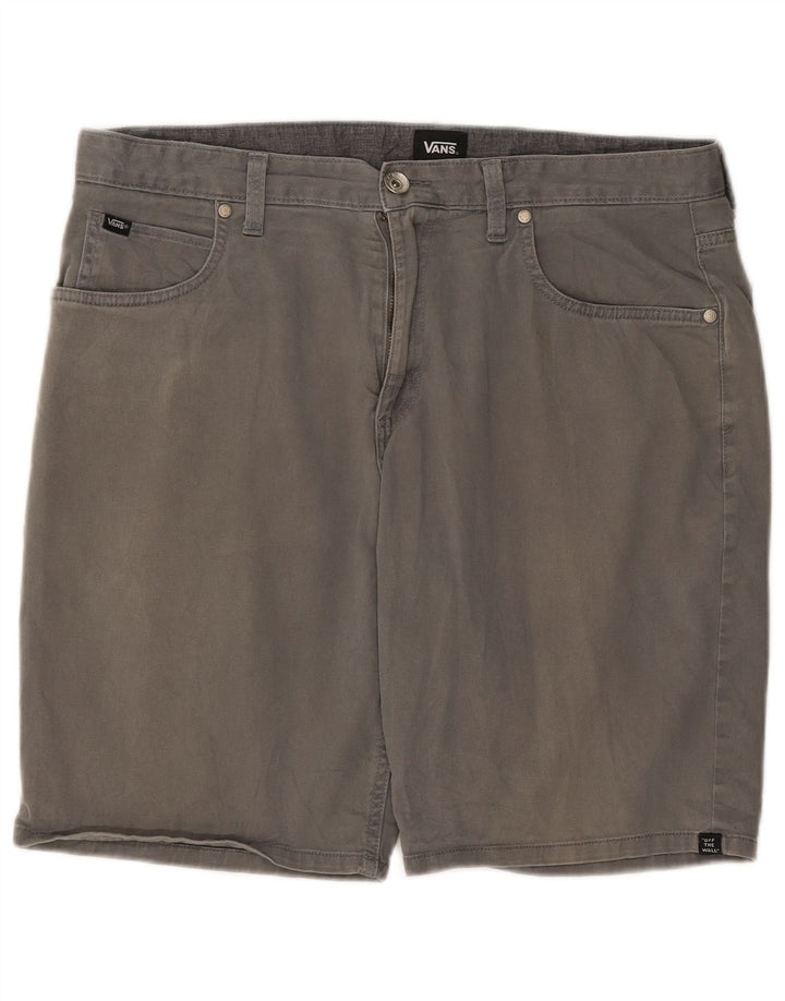 Vans Short décontracté pour hommes W34 Grand coton gris