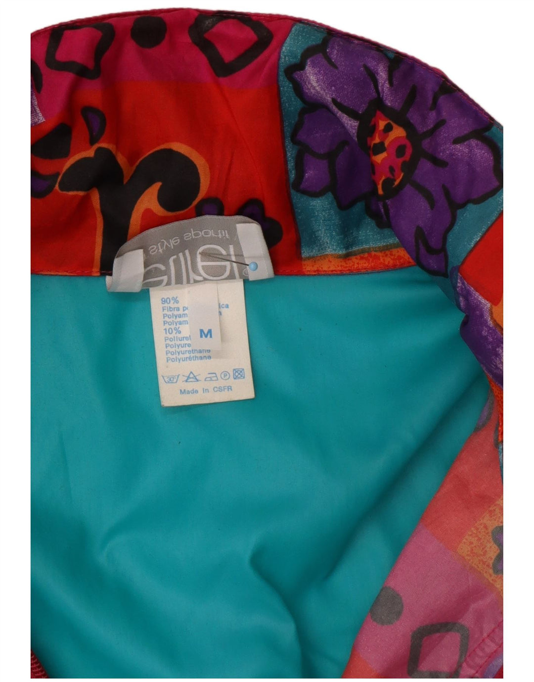 ETIREL Manteau imperméable surdimensionné à capuche pour femme UK 14 Rose moyen Floral années 80