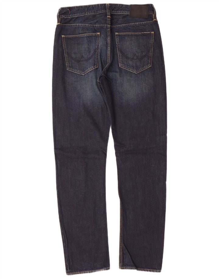 SUPERDRY Jean ample homme W32 L32 bleu marine coton