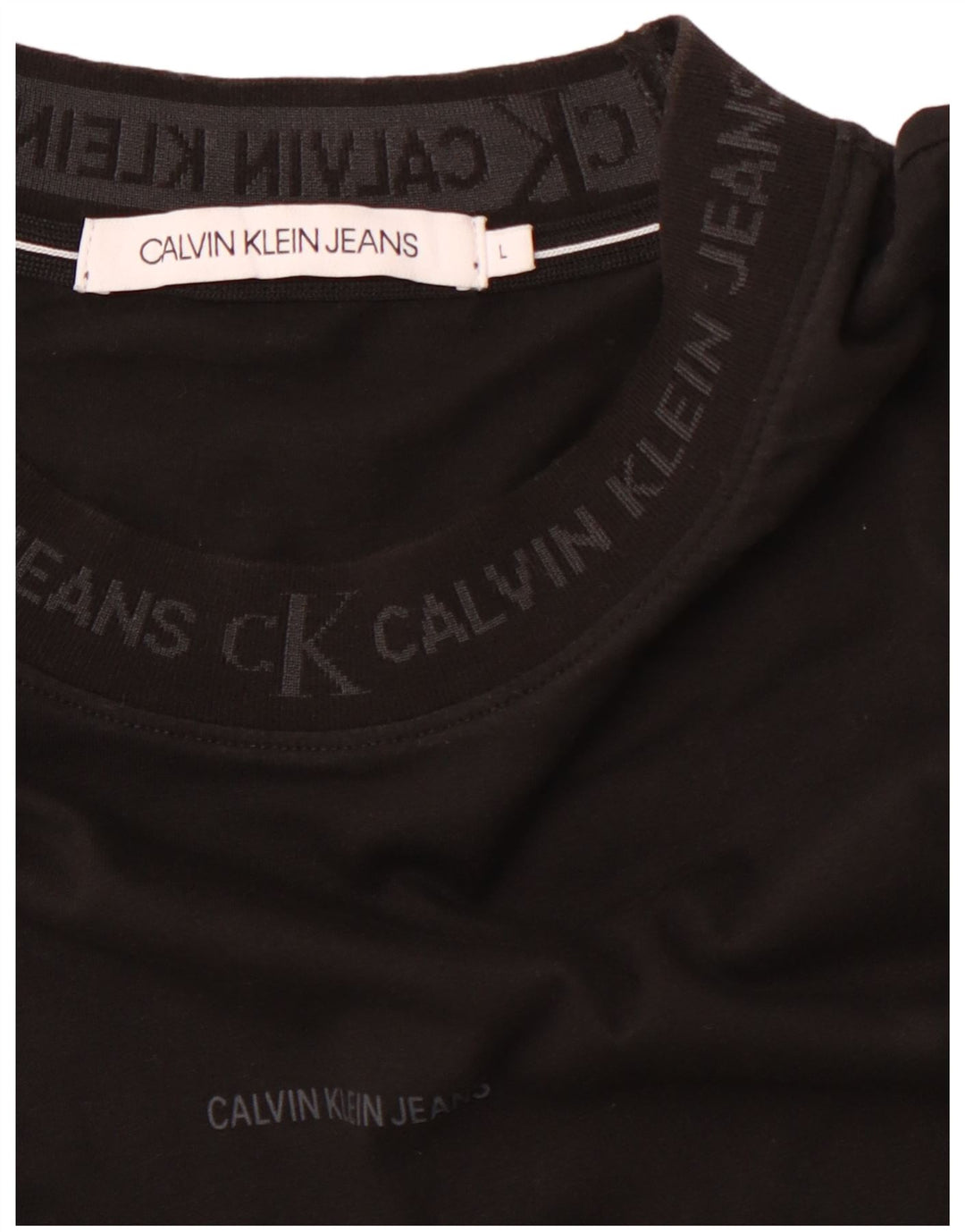 CALVIN KLEIN JEANS T-Shirt Graphique Homme Grand Noir