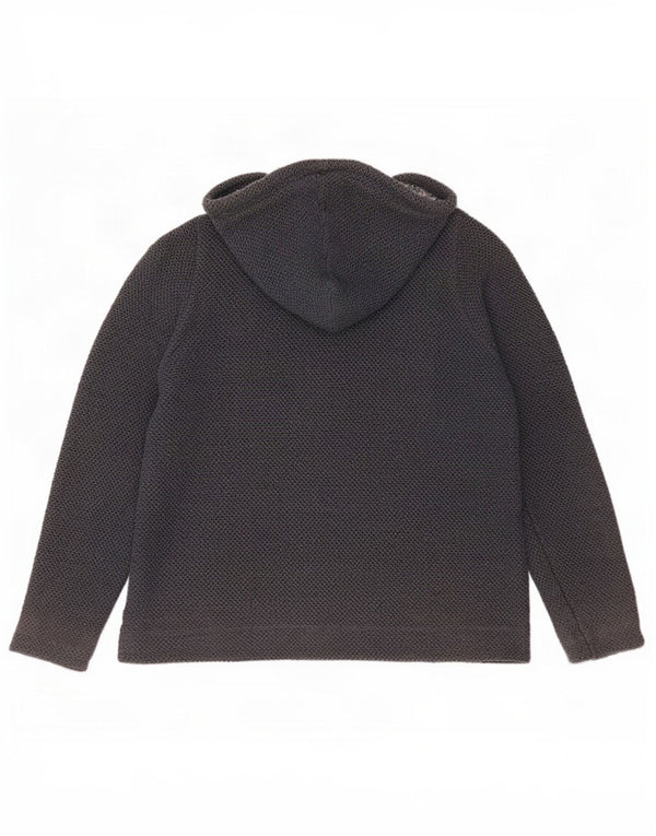 Weird Fish Pull à capuche zippé pour femme UK 16 Grand coton gris