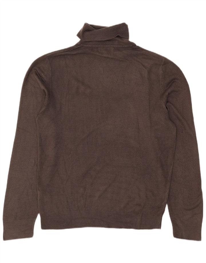 Marks & Spencer Pull Col Roulé Homme Gris Moyen Acrylique