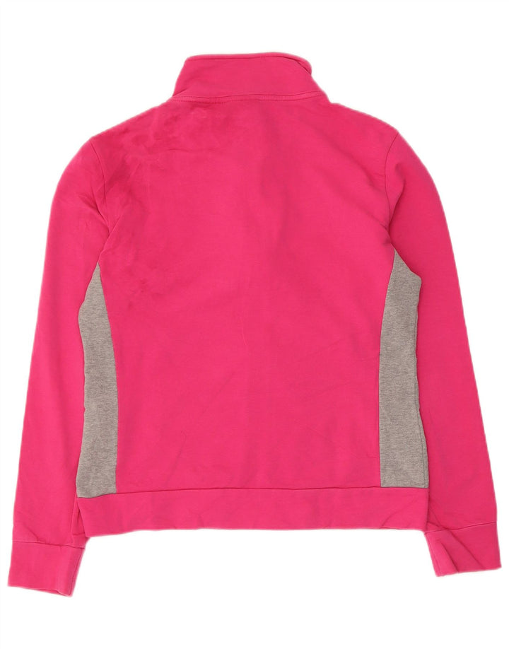ELLESSE Veste de survêtement pour femme UK 12 en coton color block rose moyen