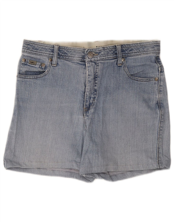 LEE Short en jean pour femme US 10 Large W34 Bleu Coton