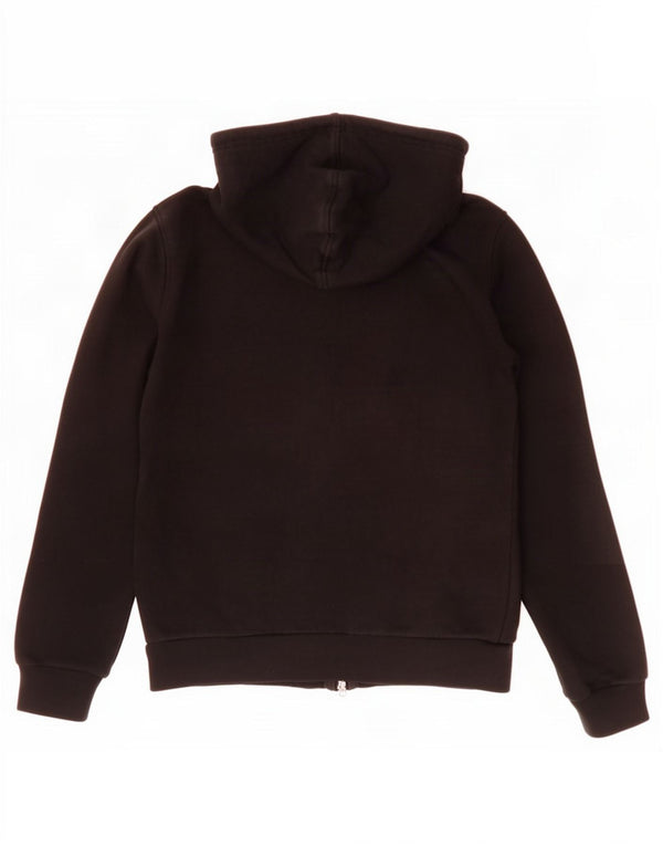 Diesel Pull à capuche zippé surdimensionné pour femme UK 8 Petit coton noir