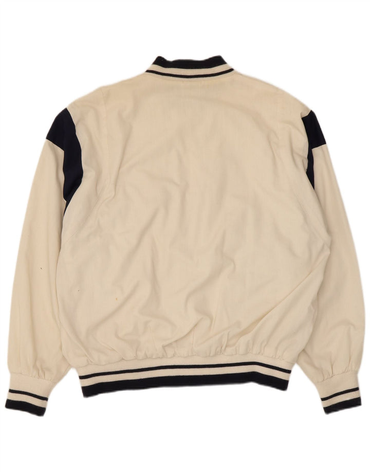 Trigema Veste Bomber Homme IT 52 XL Blanc Colorblock Polyester