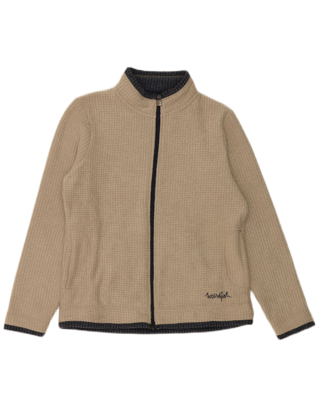 Weird Fish Veste polaire pour femme UK 16 Large Gris Polyester