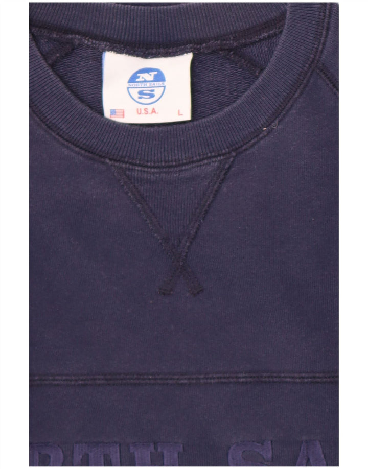 North Sails Sweat-shirt graphique pour hommes, grand, bleu marine