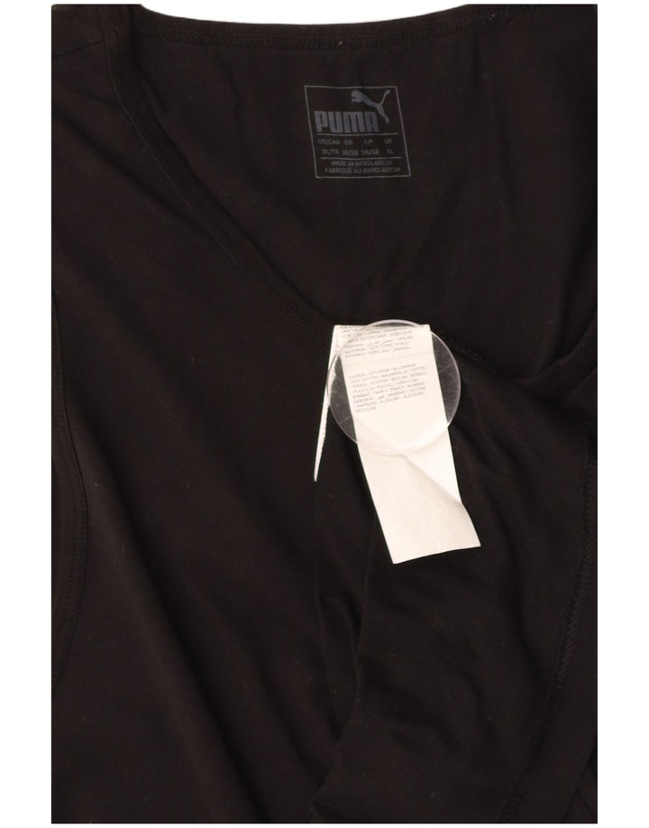 PUMA Mens Graphic Vest Top XL Black Cotton