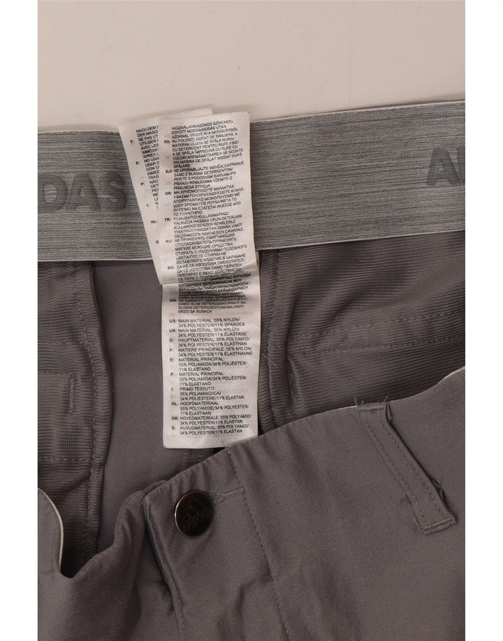 Adidas Pantalon Chino Slim Homme W34 L32 Gris Polyester