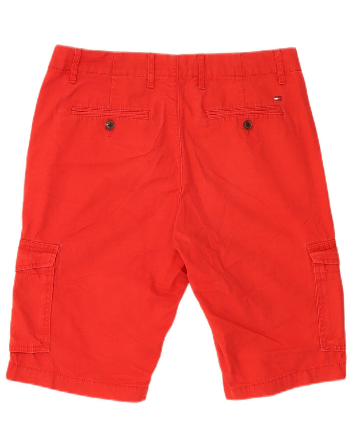 Tommy Hilfiger Short Cargo W31 Homme Rouge Moyen Coton