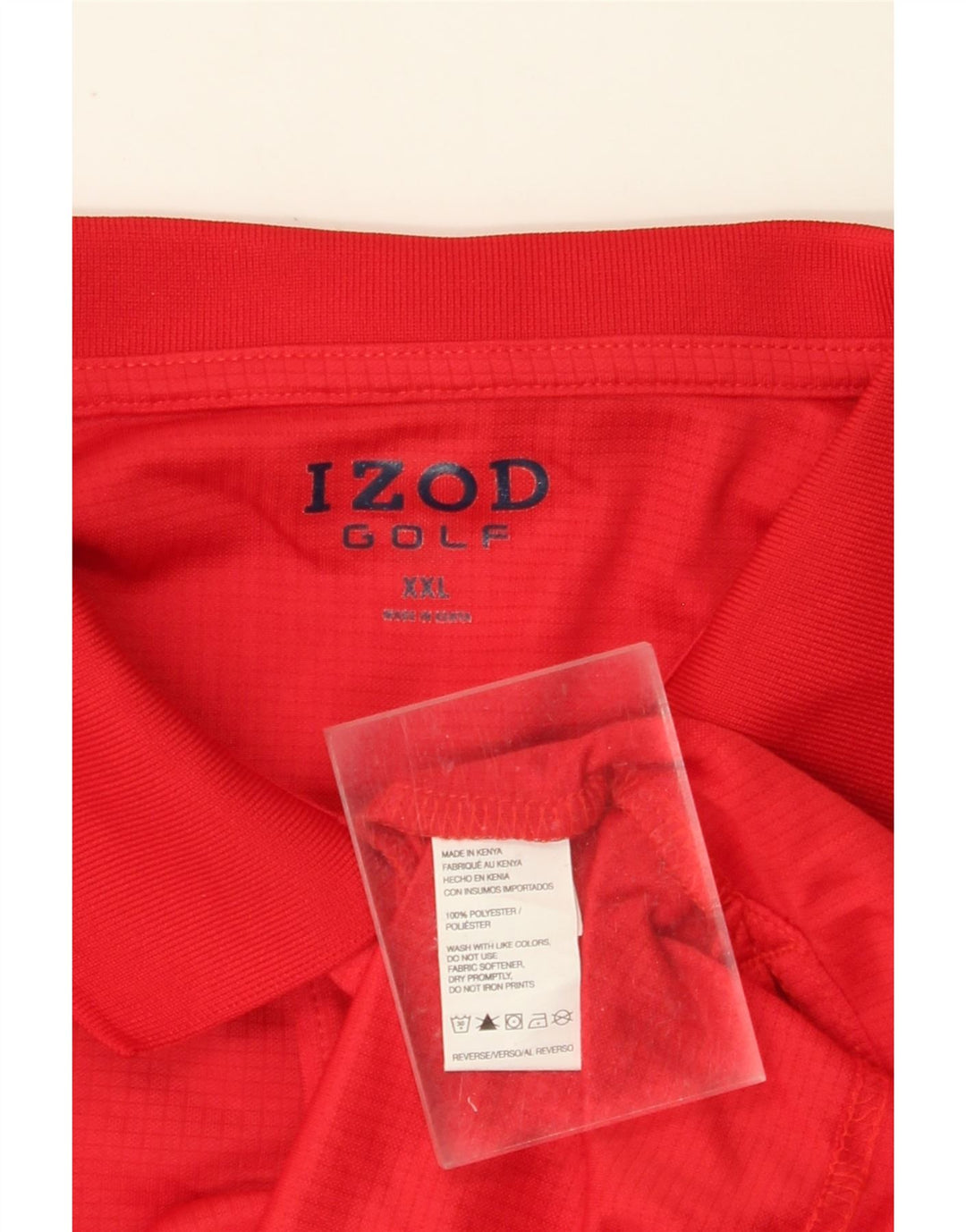 IZOD Polo Homme 2XL Rouge Polyester