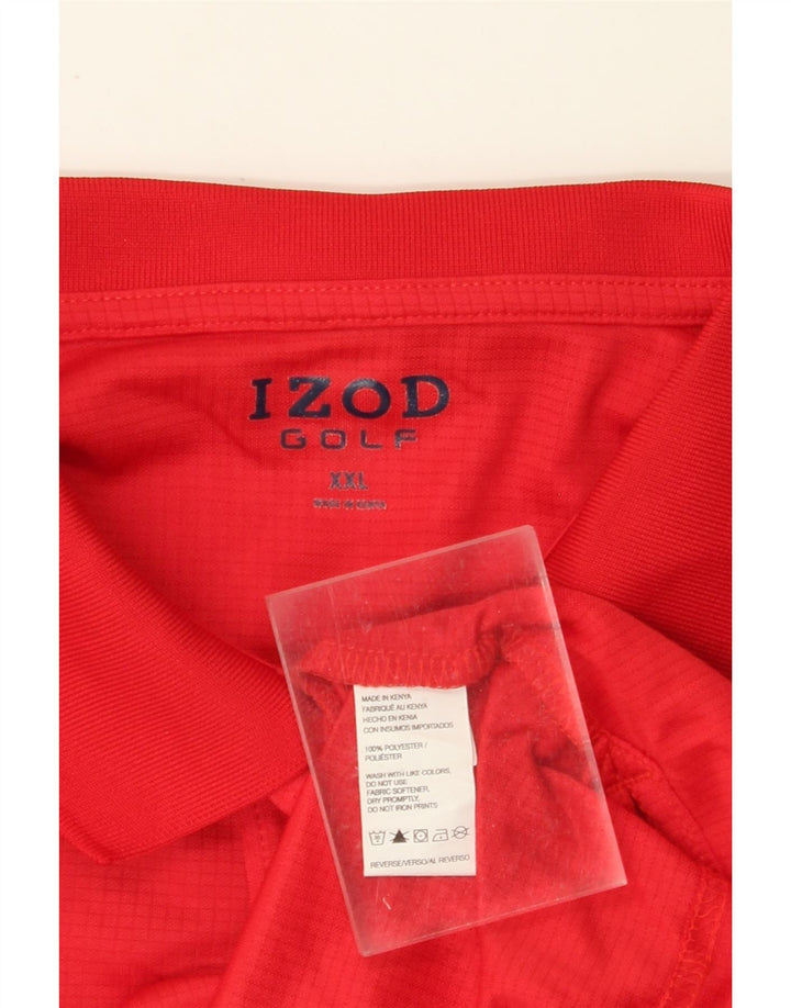 IZOD Polo Homme 2XL Rouge Polyester