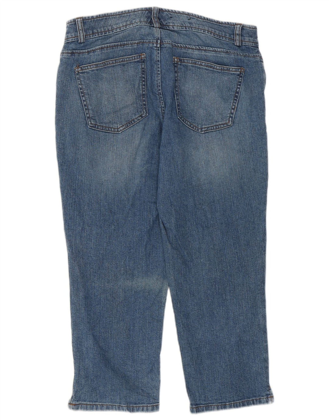 Chaps Femme Petite Capri Jeans US 8 Medium W30 L21 Bleu Coton