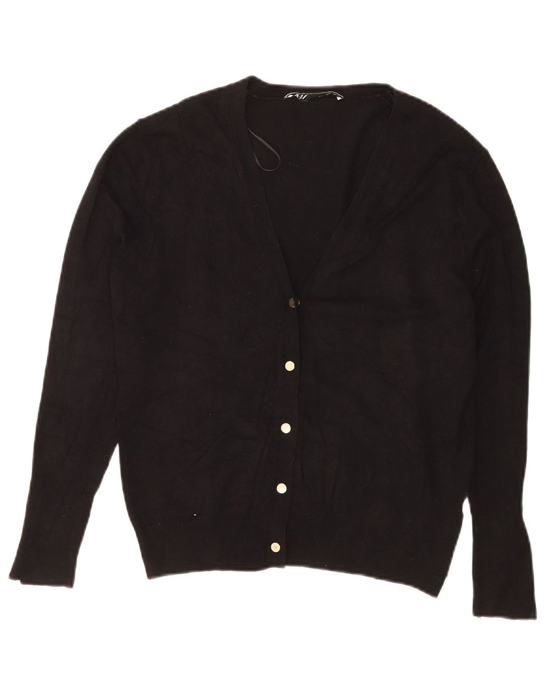 Zara Cardigan Femme Pull UK 14 Large Noir