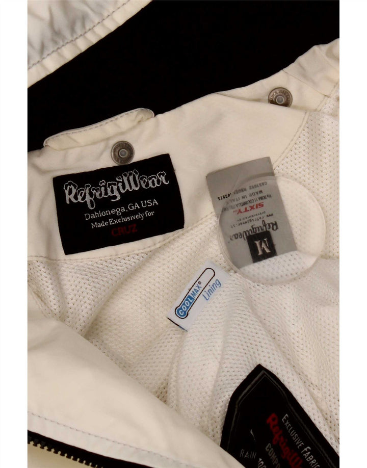 Refrigiwear Veste de pluie à capuche courte pour femme UK 12 Polyamide blanc moyen