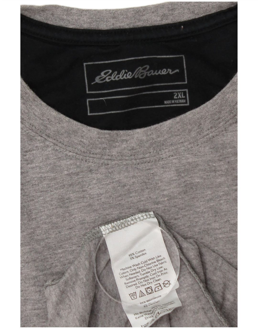 EDDIE BAUER T-Shirt Homme Top 2XL Gris Coton