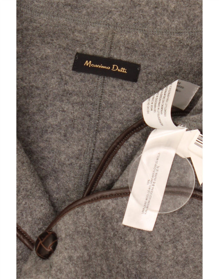 Massimo Dutti Veste Blazer 2 Boutons Femme EU 42 Grande Laine Grise