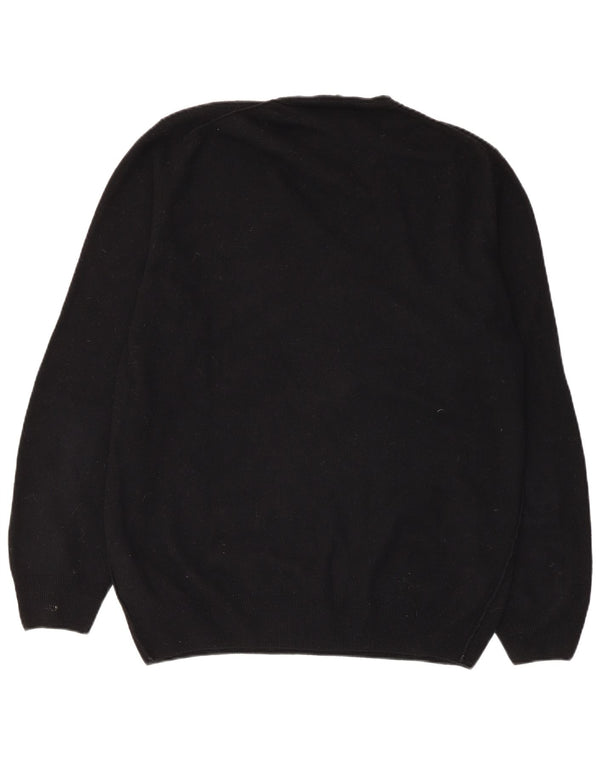 Guess By Marciano Pull col en V pour femme UK 18 XL Laine noire