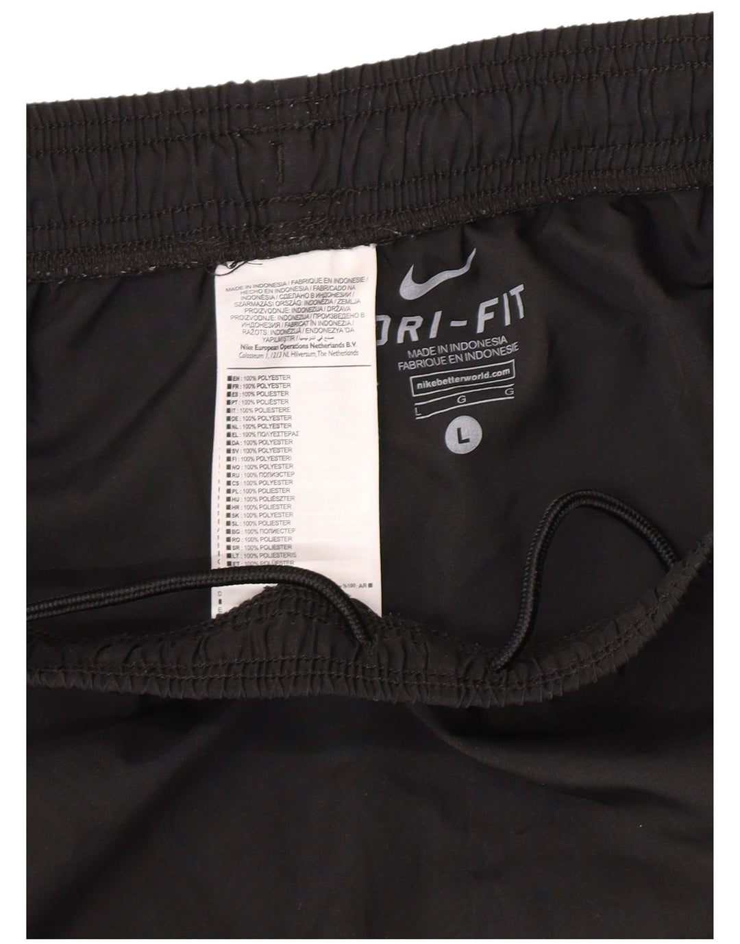Nike Ascoli Calcio 1898 Short de sport pour homme Taille L Noir Polyester
