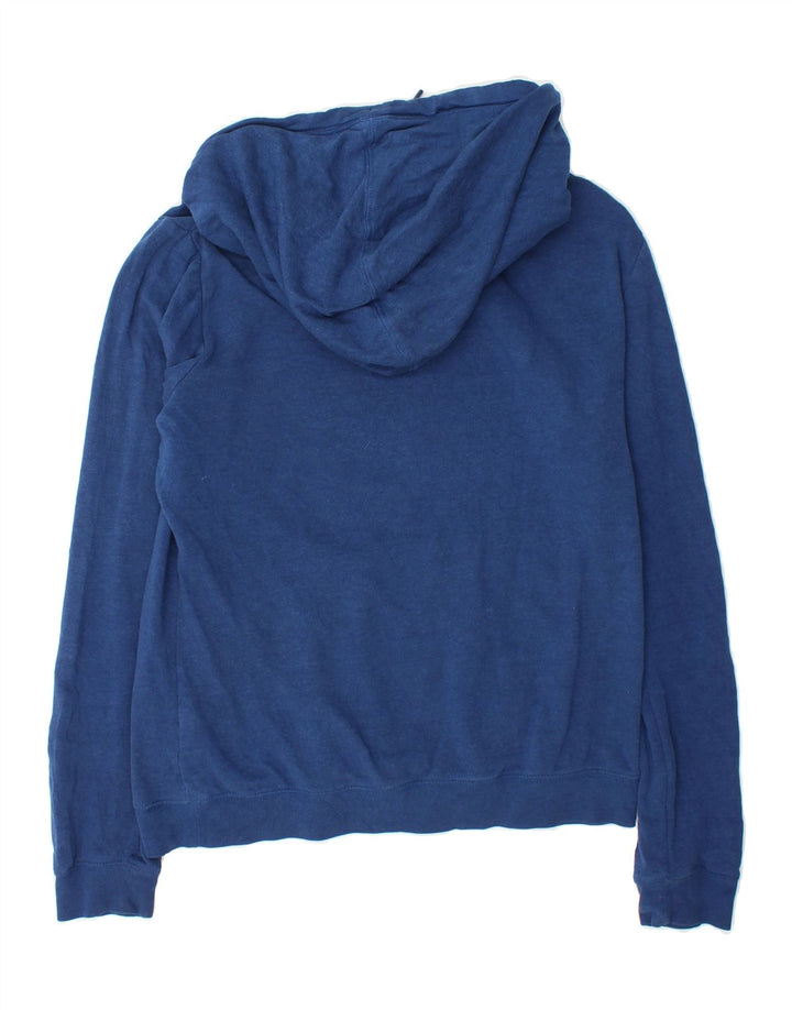 NIKE Womens Hoodie Jumper UK 14 Medium Blue Cotton Vintage Nike and Second-Hand Nike from Messina Hembry 