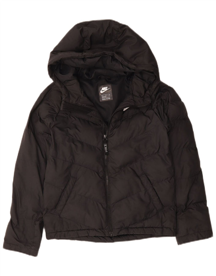 Veste matelassée à capuche Nike garçon 10-11 ans noir moyen polyester sport