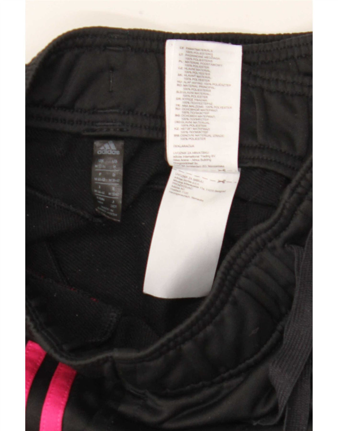Adidas Pantalon de survêtement pour femme Joggers UK 12 Medium Noir Polyester