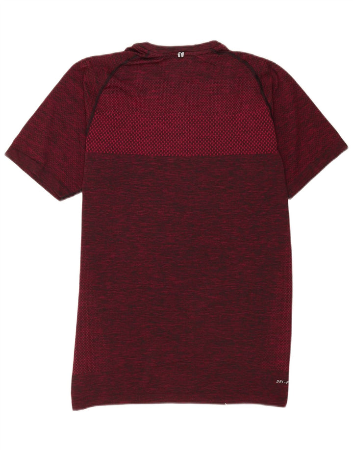 Nike Hommes Dri Fit T-Shirt Haut Bordeaux Moucheté