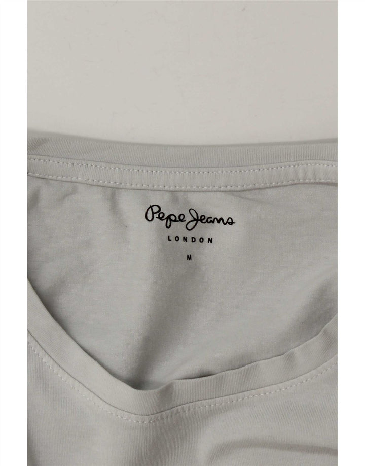 PEPE Jeans Haut graphique à manches longues pour femme UK 44 Gris moyen