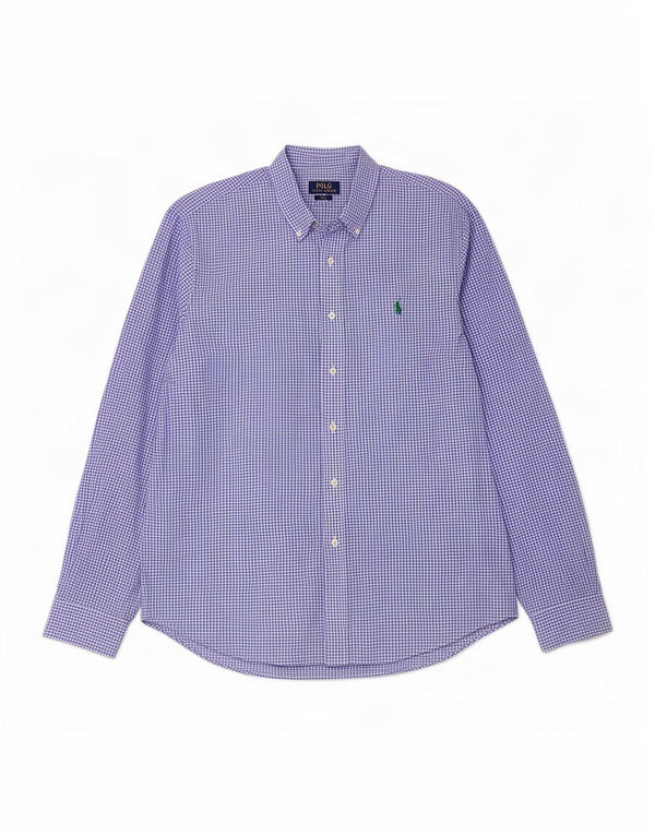 Polo Ralph Lauren Chemise Slim Fit XL en coton vichy bleu pour homme