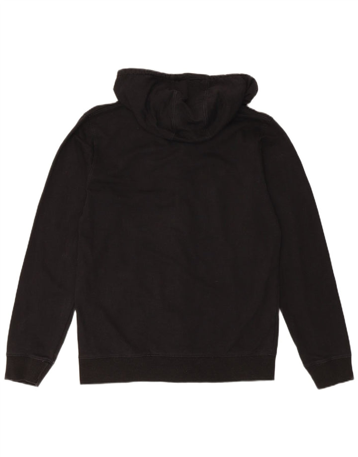 CONVERSE Pull à capuche zippé pour homme Petit coton noir