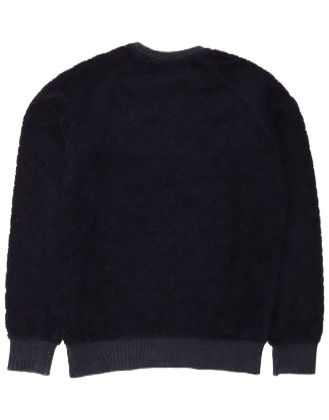 MSGM Sweat-shirt pour homme en laine bleu marine à losanges et diamants Taille S