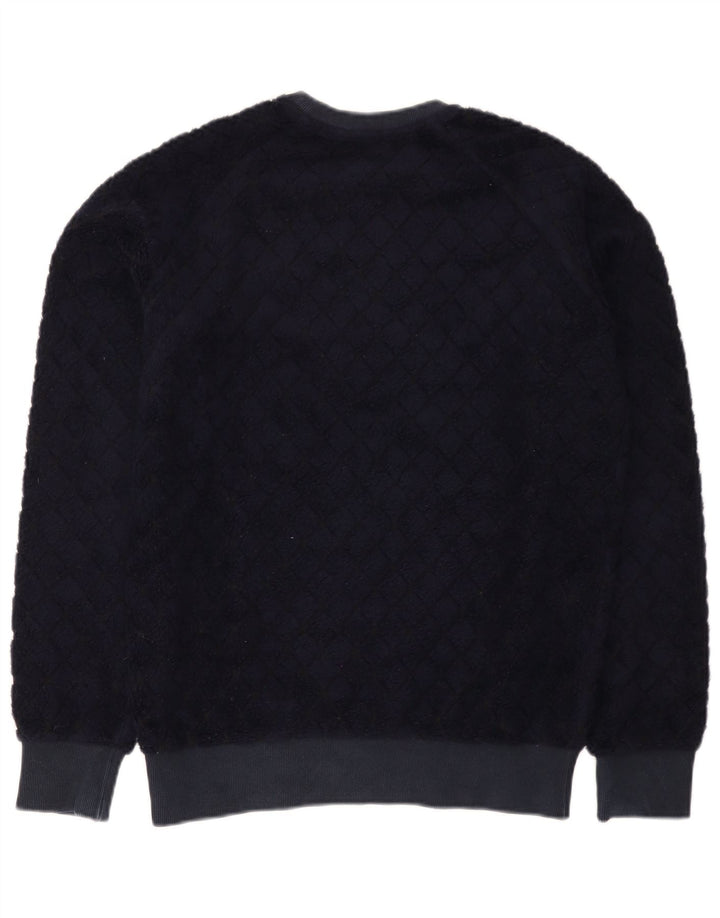 MSGM Sweat-shirt pour homme en laine bleu marine à losanges et diamants Taille S
